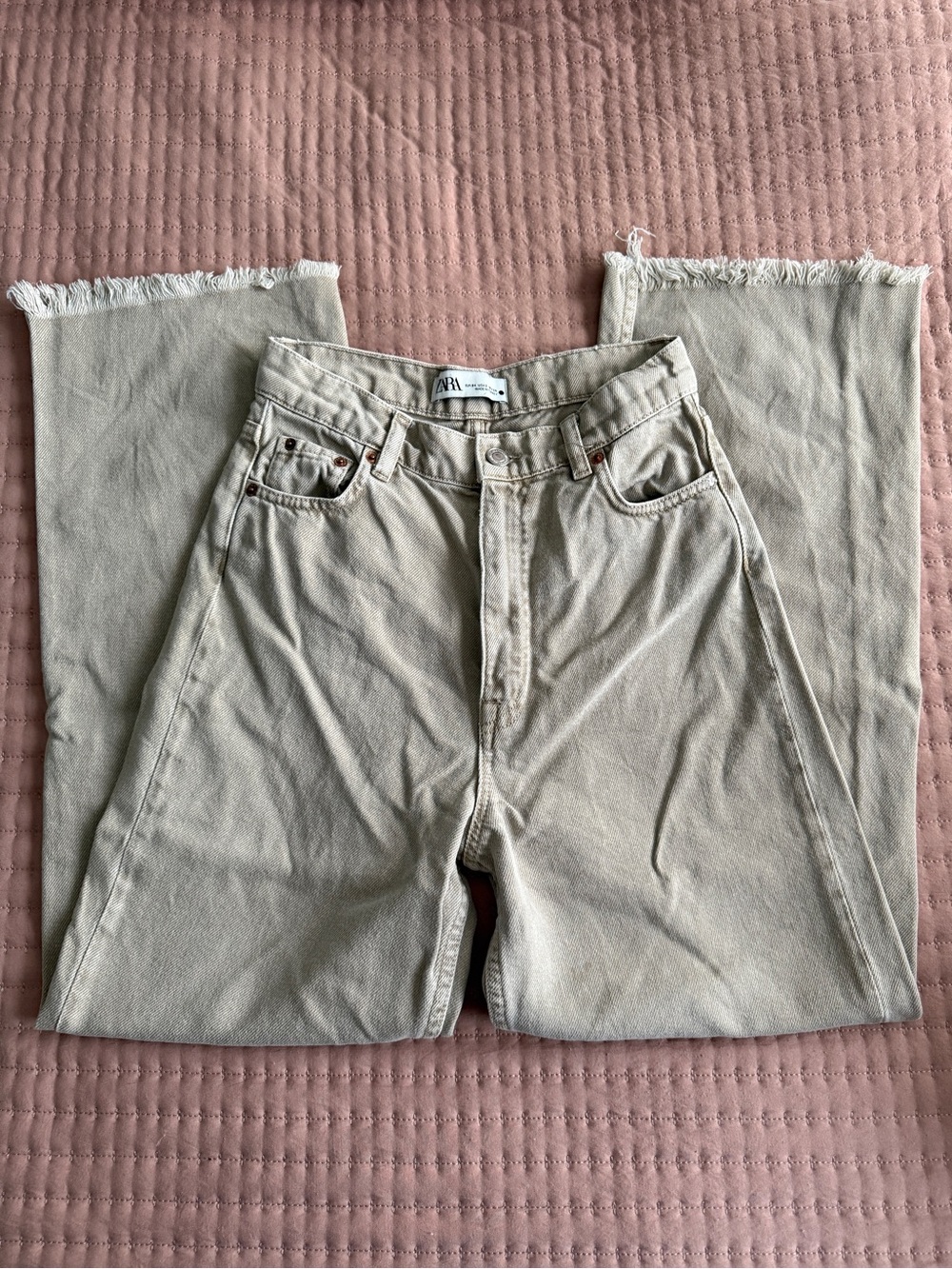 ZARA High Rise Ankle Jean
